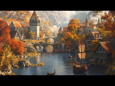 Medieval Celtic Music | Lute Music for Relaxation, Study and Autumn in Fantasy Harbor