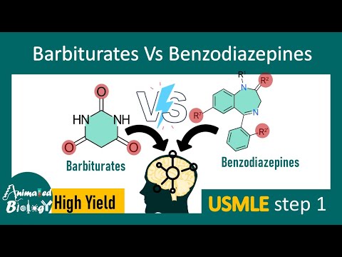 Benzodiazepines vs barbiturates | Molecular mechanism of action | USMLE step 1