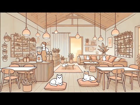 🎼 Soft Lofi ☕ | Warm Café Ambience | Relax, Study, Focus ✨