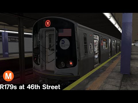 OpenBVE Virtual Railfanning Minis: R179 M Trains at 46th Street