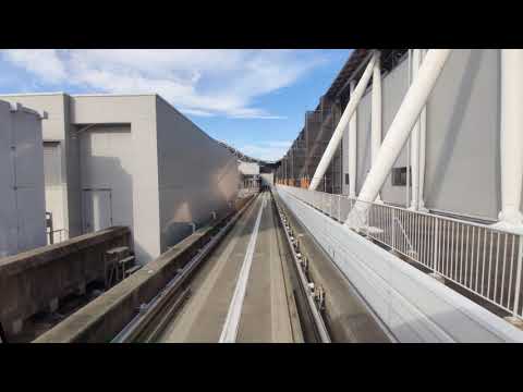 Kansai International Airport Wing Shuttle Rear view video 4k