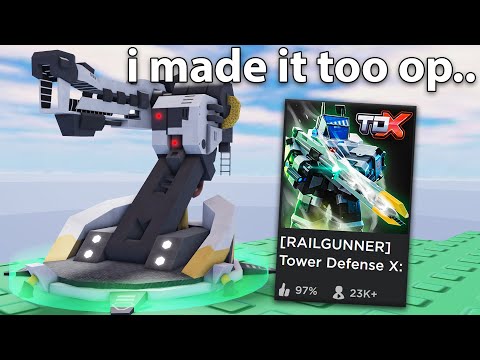 NEW TDX Railgunner Tower.. | ROBLOX