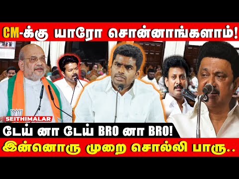 ANNAMALAI REPLY TO DMK GANG | யார பாத்து ரவுடின்னு சொல்ற மகேஷ்? | TVK VIJAY | ANBIL MAHESH | STALIN