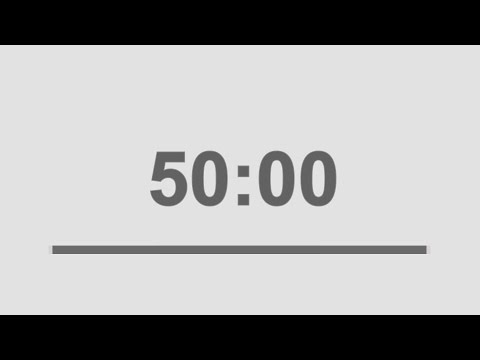 50 minutes countdown timer with alarm