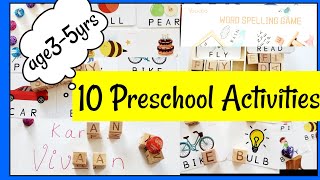 10+ Preschool Activities with one Toy( Upcycle/ Must Have Preschool toys)