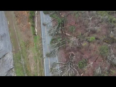 DRONE VIDEO: Storm damage across Alabama