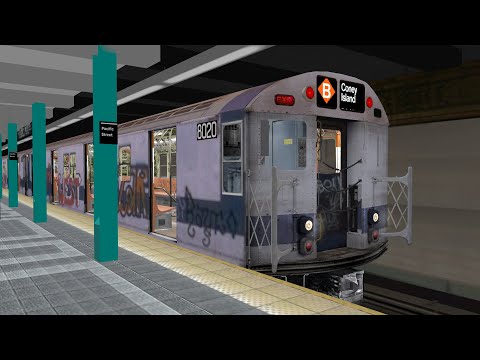 OpenBVE Virtual Railfanning Minis: R30 B Train at Atlantic Ave/Pacific Street