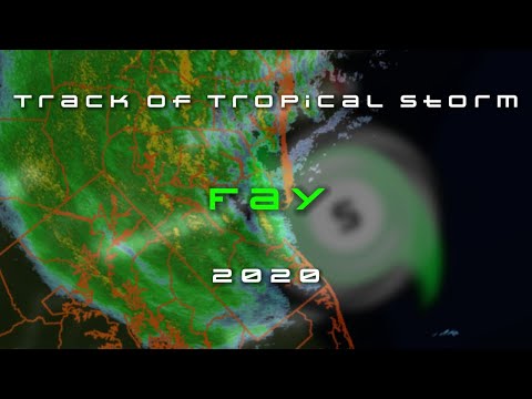 The track of Tropical Storm Fay |2020| •LCA•