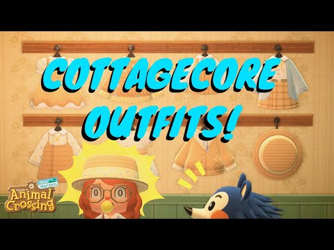 CUTE COTTAGECORE OUTFITS IN ACNH! // Animal Crossing: New Horizons Pro Designs and QR Codes