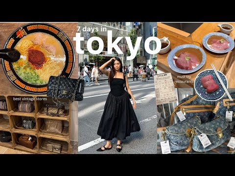 Japan Diaries 🇯🇵 Tokyo 7 day itinerary, best restaurants, vintage & shopping