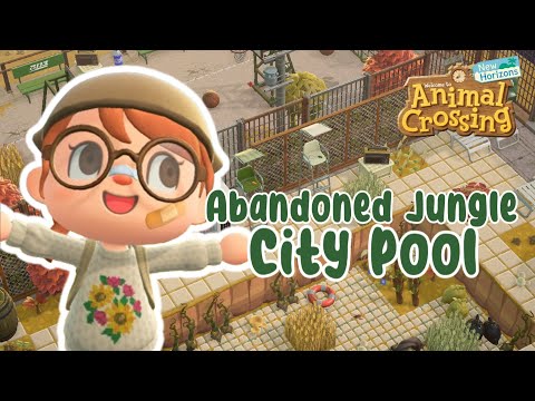 Abandoned Jungle City Pool | Speed Build | ACNH