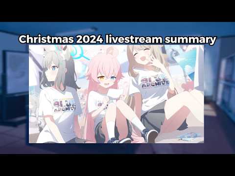 Blue Archive Christmas 2024 livestream summary