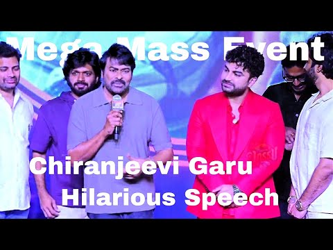 Mega Star Chiranjeevi Hilarious Speech HDR10 @ Laila Movie Pre Release Event