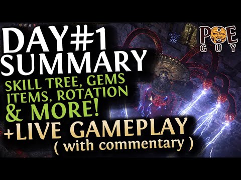 POE 2 - DAY#1 SUMMARY // MY PROGRESSION, TIPS & TRICKS + LIVE Gameplay with Commentary