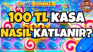 SWEET BONANZA 🍭 SLOT OYUNLARI 🍭100 TL KÜÇÜK KASA NASIL OYNANIR? | TAKTİK ÖĞRETİCİ VİDEO! | BİG WİN!