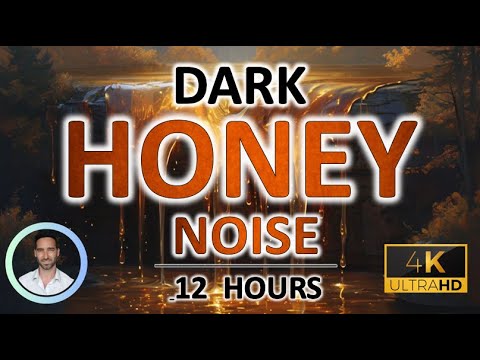 Dark Honey Noise for Uninterrupted Sleep | 12 Hours | BLACK SCREEN | Tinnitus & Anxiety Relief