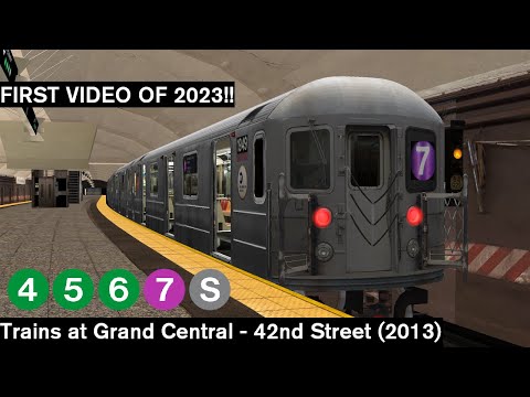 OpenBVE Virtual Railfanning: 4, 5, 6, 7 and Shuttle trains at Grand Central - 42nd Street (2013)