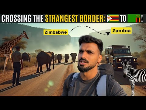 Entering Zambia: Most Unexpected Border Experience! 🇿🇲 Victoria Falls to Livingstone.