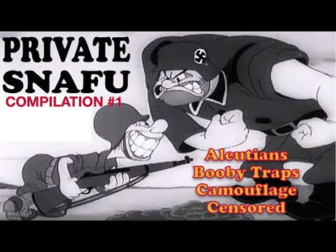 Private SNAFU Compilation #1 | 5 World War-2 Army cartoons