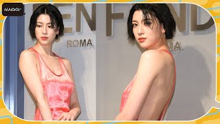 三吉彩花、大胆ドレスで美背中を披露　「パラッツォ フェンディ 表参道」レセプションイベント