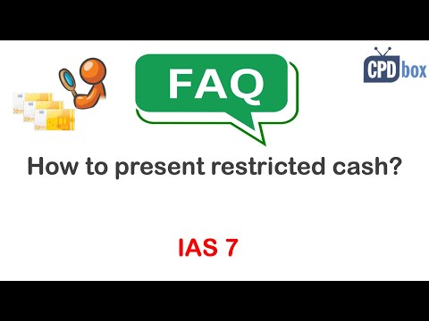 How to present restricted cash under IFRS? - CPDbox answers