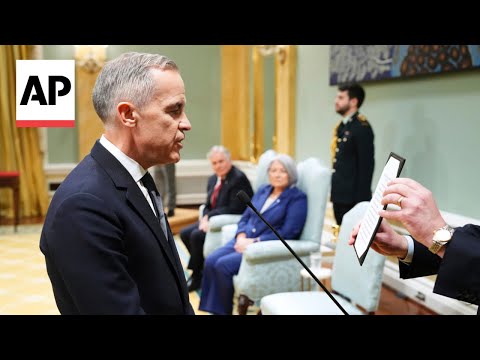 Mark Carney sworn in a Canada's new prime minister