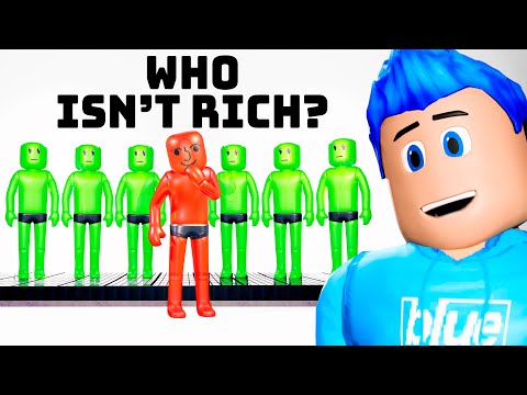 7 Robux Millionaires But 1 is FAKE! (Roblox Battles)