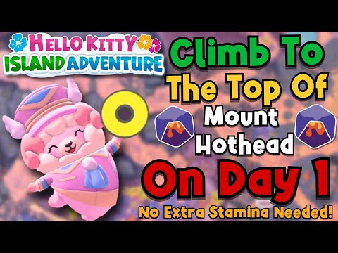 Climb to the Caldera Easily: No Stamina Needed in Hello Kitty Island Adventure!