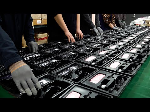 Process of Making Hair Clippers. Beauty Equipment Factory in Korea.