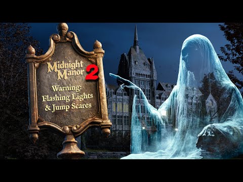 Virtual Haunted House Walkthrough, Halloween Ambience, Halloween Background, Midnight Manor II