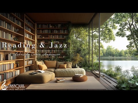 Lakeside Reading Nook Jazz Music | Tranquill Jazz Music Playing Slowly for Peaceful Reading & Calm