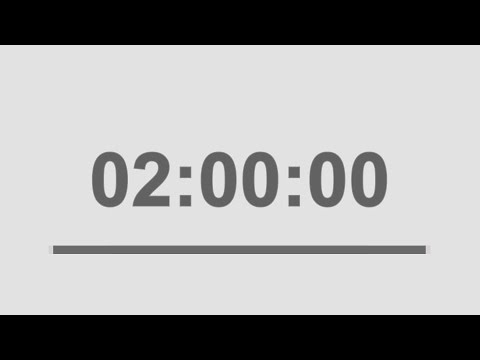 2 hour timer countdown with signal / 120 minute timer