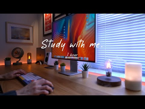 1-Hour Study with Me | Pomodoro Timer, Lofi Relaxing Music | Day 122