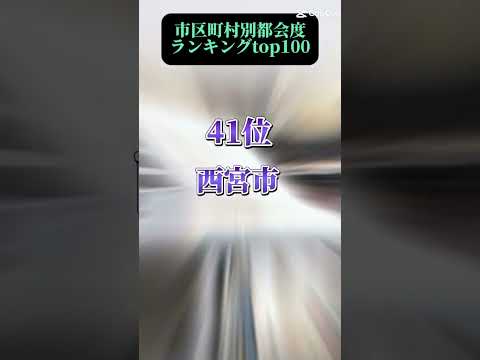 市区町村別都会度ランキング #ランキング #都会度 #都会度ランキング