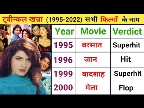 Twinkle Khanna All Movie Names | Twinkle Khanna all Movies Hits and Flops | Twinkle Khanna Films