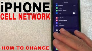 ✅  How To Change Roaming Cellular Network On iPhone 🔴