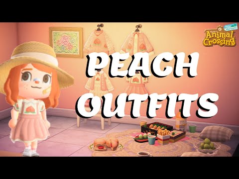 PEACHY COTTAGECORE OUTFITS in ACNH!