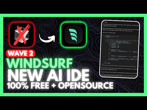 Windsurf IDE UPDATE: AI Editor - Cursor Alternative That's FREE & LOCAL!(Autonomous, Web Commands)