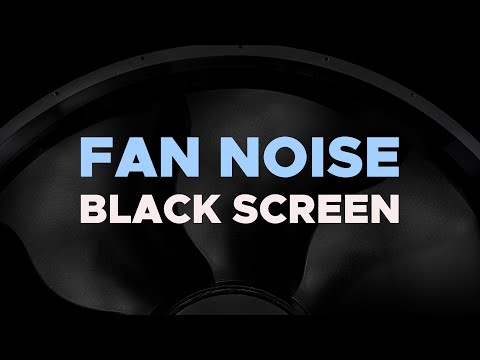 Fan Noise Black Screen | PERFECT Fan Sound for Sleep