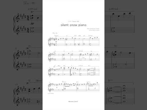 ドラマ『silent』OST 楽譜「silent snow piano」