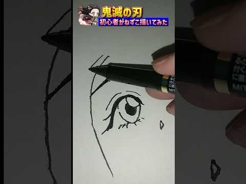 【似顔絵】寝起きでねずこ描いてみたぁ/鬼滅の刃『一発描き』🎨🖌️