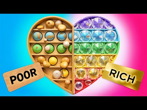 FIDGET TOYS FROM TRASH! RICH vs BROKE CHALLENGE! 🎉 DIY Toy & Smart Parenting Tips You'll Love! ♻️😄