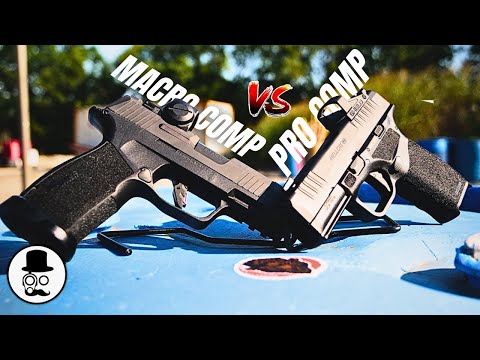 Can the $600 Hellcat keep up with $800 Macro? SIG P365 Macro Comp vs Springfield Hellcat Pro Comp