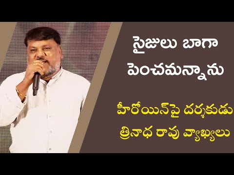 Director Trinadha Rao Nakkina Controversial Comments on Heroine Anshu @ Majaka Movie Teaser Launch