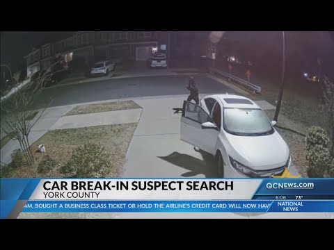 Burglar ‘taunts security camera’ as group breaks into vehicles in York County