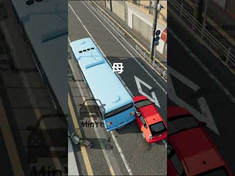 家族のバス追い越し/ Family bus overtaking