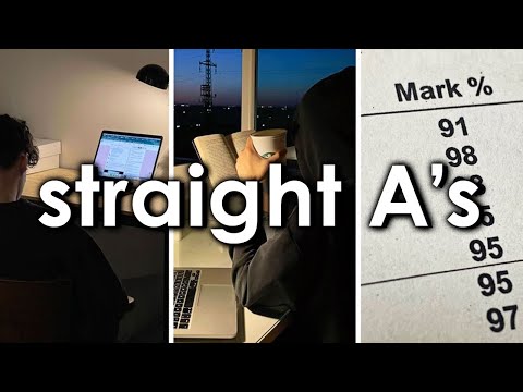 getting straight A's is easy, actually