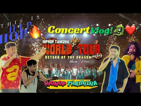 HipHop Thamizha Concert Vlog❤️🔥 | Highlights of HHT🤩 | Chennai