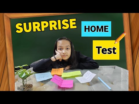 SURPRISE HOME TEST By Mumma and Papa 🤩🤔✏️📖✅️ | Aayu Ka Surprise Test | Aayu and Vanu