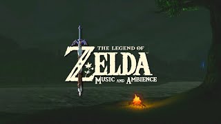 Relaxing video game music with zelda campfire ambience where you can sleep